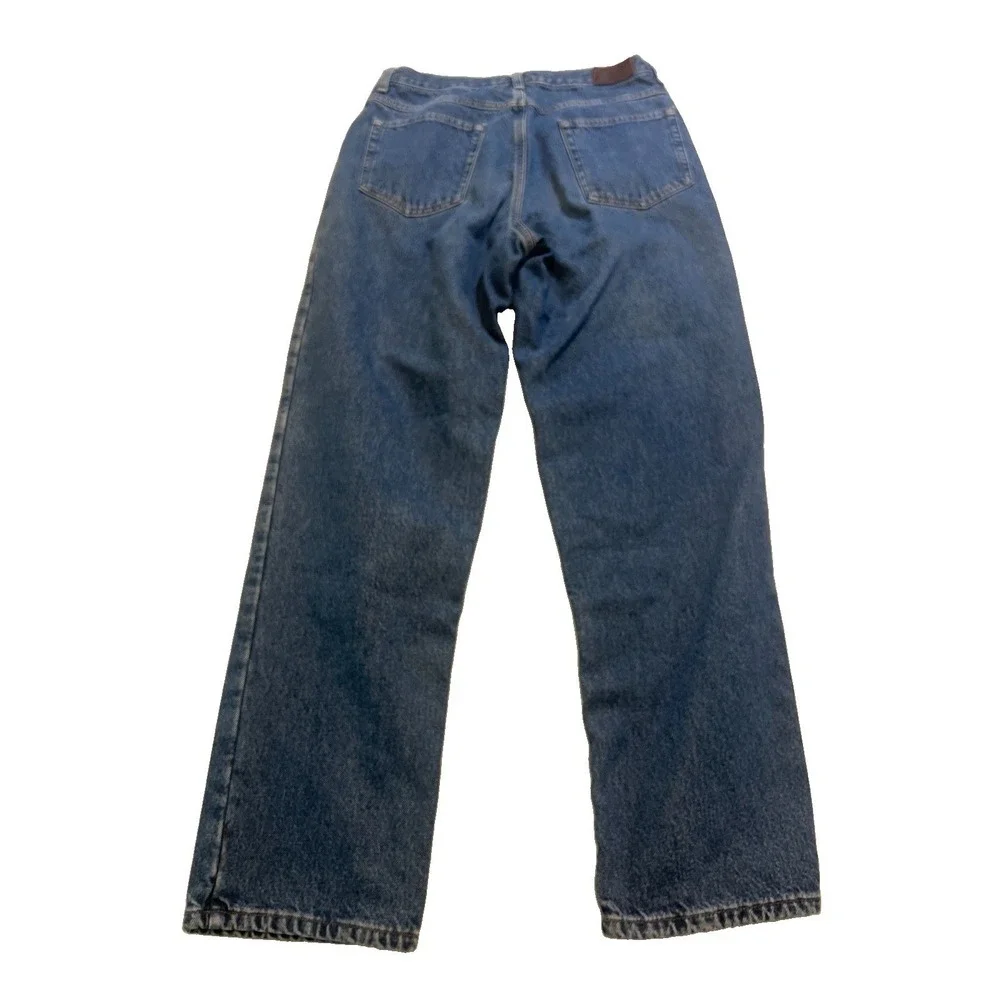 Vintage LL Bean Mens 33x32  Natural Fit Straight Flannel Lined Denim Jeans